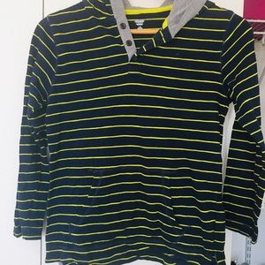 Boys striped shirt with hoodie